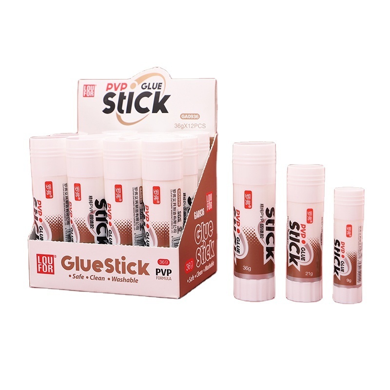 Colorful washable solid glue for paper 9g/15g/21g/36g customized glue stick student glue stick