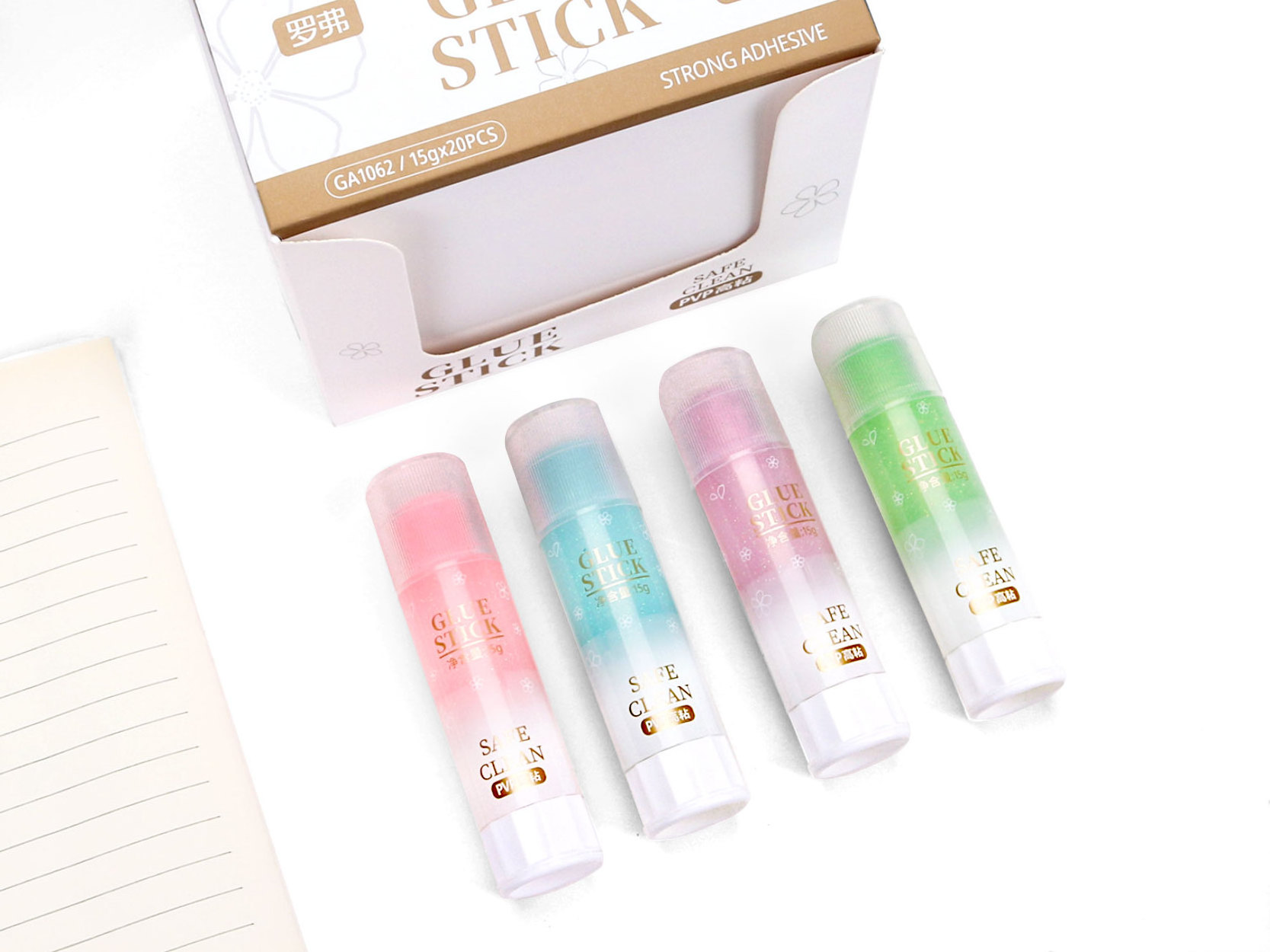 Kawaii Campus solid glue stick pvp glue stick Jelly solid Stick Glue cute stationery