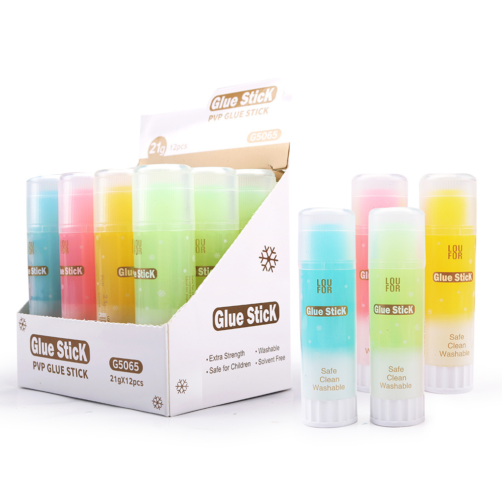 12 Pcs Glue Sticks, All Purpose Stick Glue, Strong Hold, Easy Stick, Quick Drying, Non-Toxic, School and Office