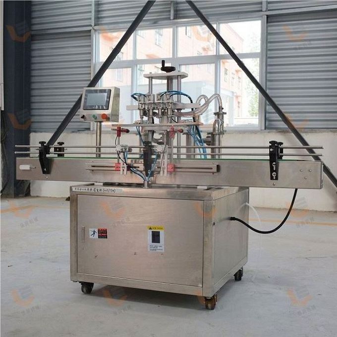 Factory price piston type pneumatic petrol filling equipment mineral oil water liquid filling machine for honey soap body butter