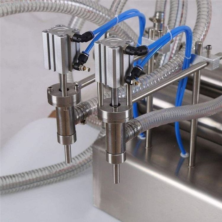 Factory price piston type pneumatic petrol filling equipment mineral oil water liquid filling machine for honey soap body butter