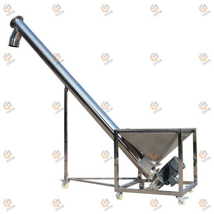 100% Brand New Original Stock PLC Star Wheel 200kg Bags Loading Conveyor Auger Screw Feeder With Vibrating Hopper