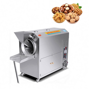 full automatic nuts roasting machine used soybean roaster sale pan nuts roasting machine with stirrer