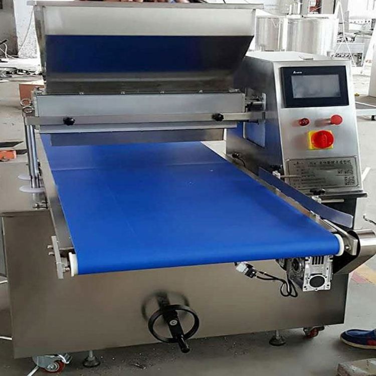 Plc control biscuit cookie production line fortune cookies dropping machine