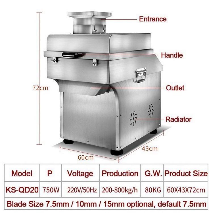 Factory made electric multi functional cabbage cutting machine vegetable cutter and chopper with wholesale price