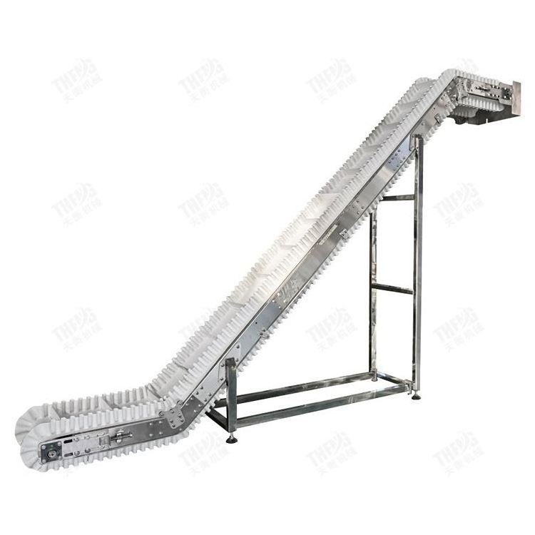 pallet shredder conveyor belt angle inclining side wall conveyor belt with cheap price