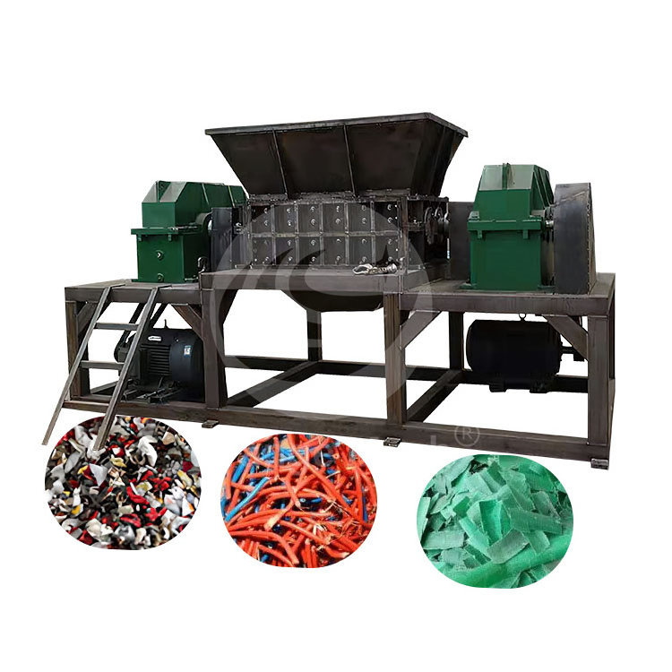 ORME Rent Recycle Plant Used Tire Plastic Lump Motorcycle Tire Double Axis Shredder Machine for Sale