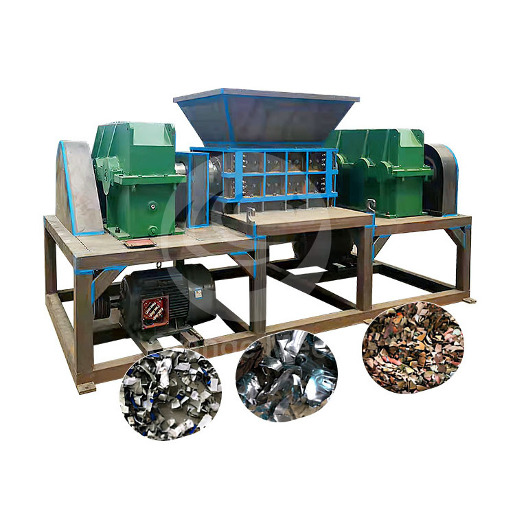 ORME Rent Recycle Plant Used Tire Plastic Lump Motorcycle Tire Double Axis Shredder Machine for Sale