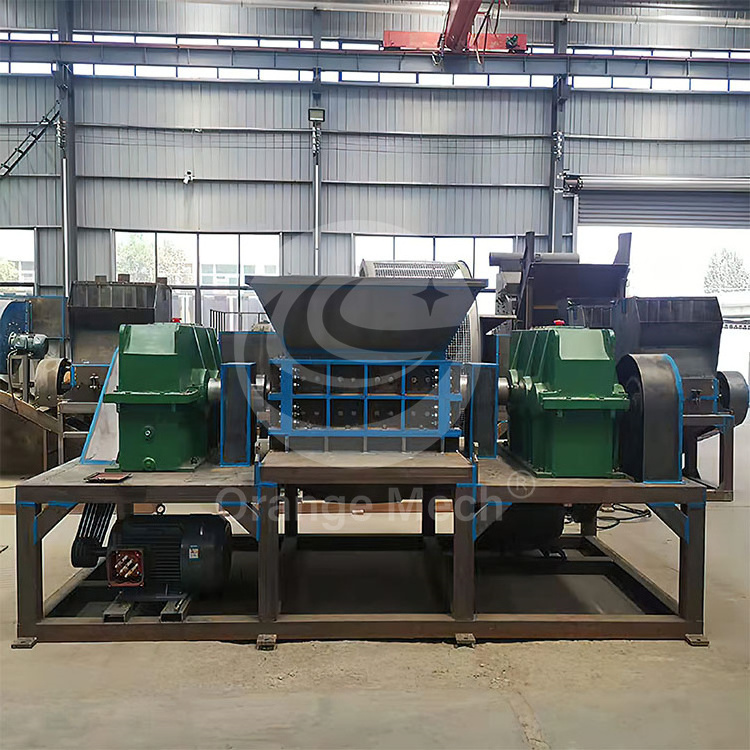 ORME Rent Recycle Plant Used Tire Plastic Lump Motorcycle Tire Double Axis Shredder Machine for Sale