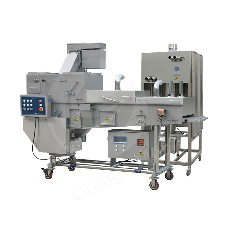 ORME Burger Chicken Nugget Cutting Maker Form Fry Machine Automatic Compact Hamburger Patty Production Line