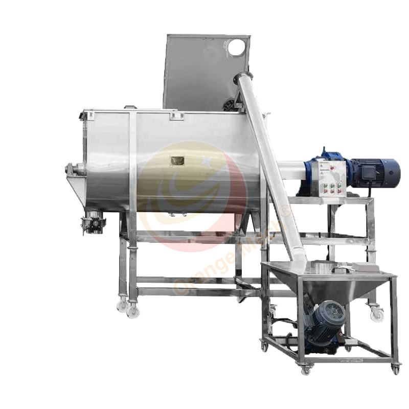 Mezcladora De Polvo Industrial Horizontal Drying Spice Food Grade Large Capacity Powder Mixer