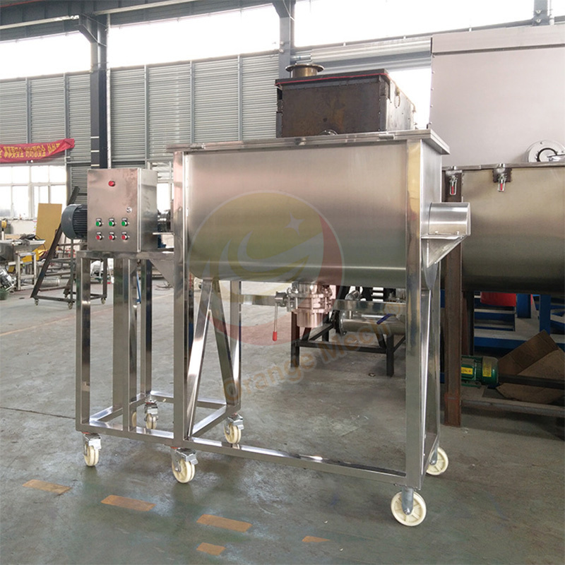 Horizontal Dry Powder Blend New Generation Full Auto Ribbon Blender Mix Machine Mushroom Substrate Powder Mixer