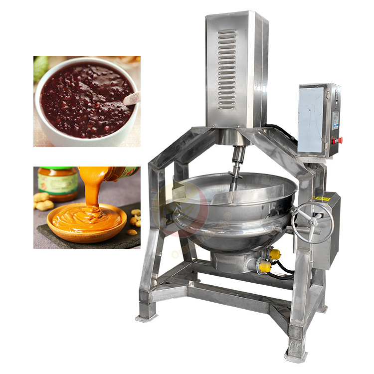 ORME 200l Electric Gas Heat Halwa Planetary Cook Mixer Pan Jacket Kettle Hot Pot Bottom Stir-Fry Machine