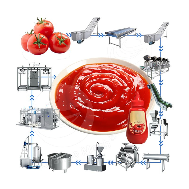 ORME Commercial Tomato Sauce Make Machine Small Fully Automatic Tomato Puree Production Line