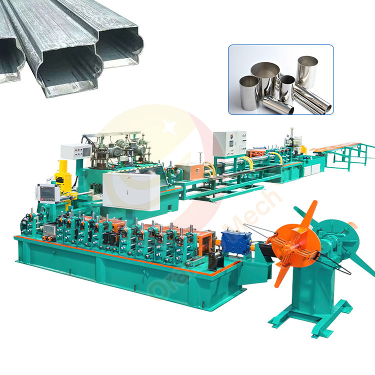 ORME Maquinaria Para Hacer Tubos Ss ERW Pipe Mill Machine Square Aluminum Steel Tube Roll Form Machine