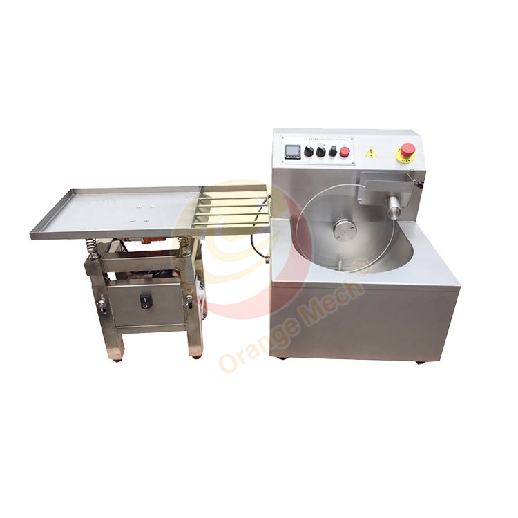 Tabletop Commercial Molding 15kg Wheel Chocolate Enrobing Table Temper Machine to Melt Chocolate