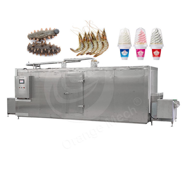 ORME Liquid Nitrogen Equipment Small Iqf Cryogenic Instant Ice Cream Freezer Tunnel Shock Freeze Machine