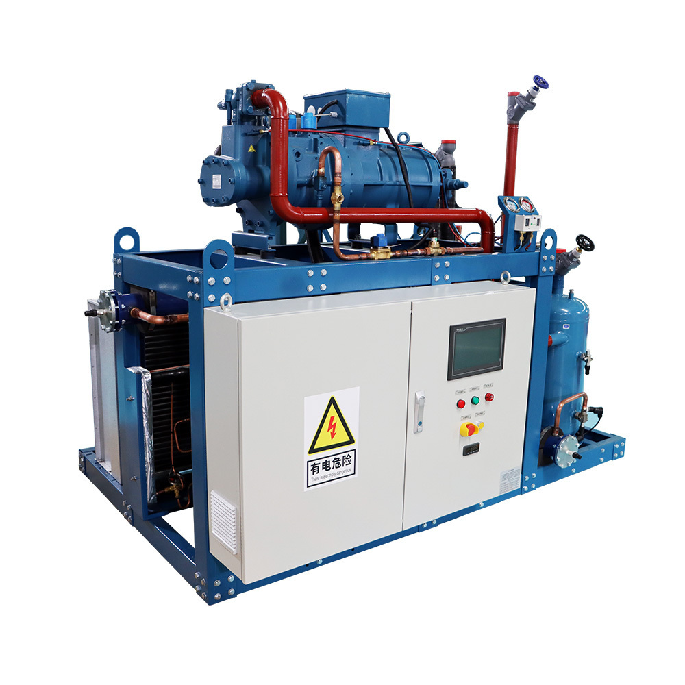 High-Efficiency 3HP-10HP Screw Compressor Condensing Units, Air Cooled, Multiple Heads, Suitable for Various Refrigerants