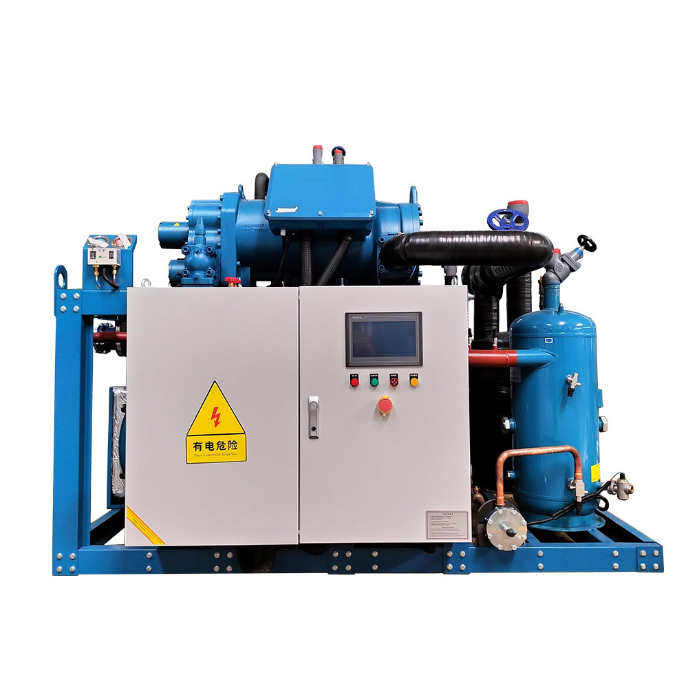 High-Efficiency 3HP-10HP Screw Compressor Condensing Units, Air Cooled, Multiple Heads, Suitable for Various Refrigerants