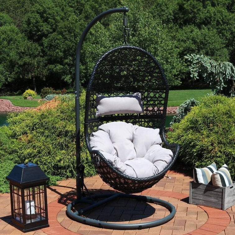 Garden Hanging Hammock Chair Patio Swing Metal Frame Stand