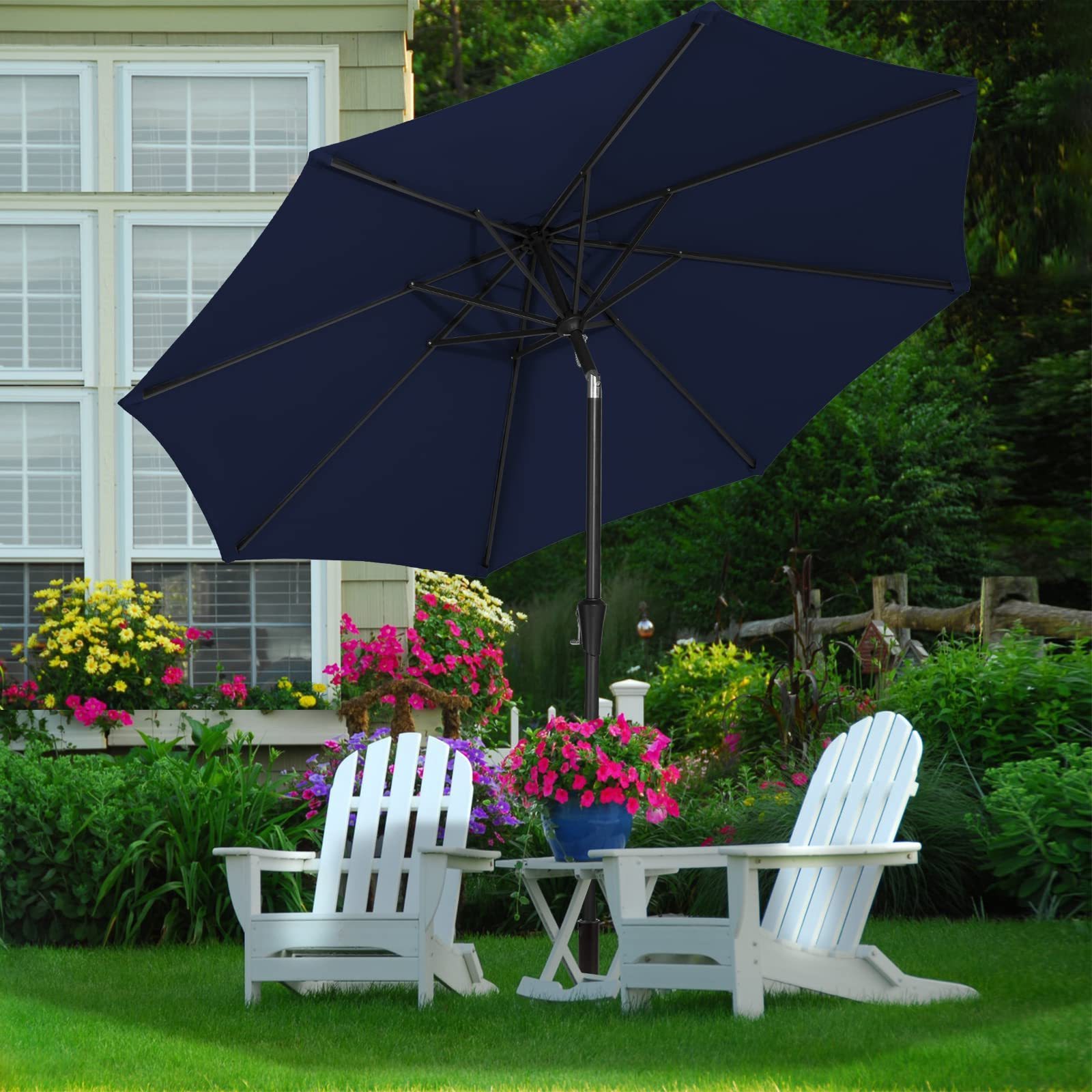 Outdoor Furniture Garden Double Canopy Umbrella  Large Parasol 3M Patio Parasol Economic Umbrellas