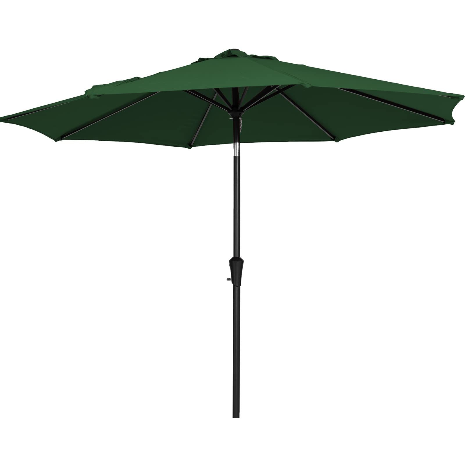 Outdoor Garden Steel Parasol Umbrella Customized Color Garden Sun Bleach Shaded Parasol Patio Umbrella With Bases Parts