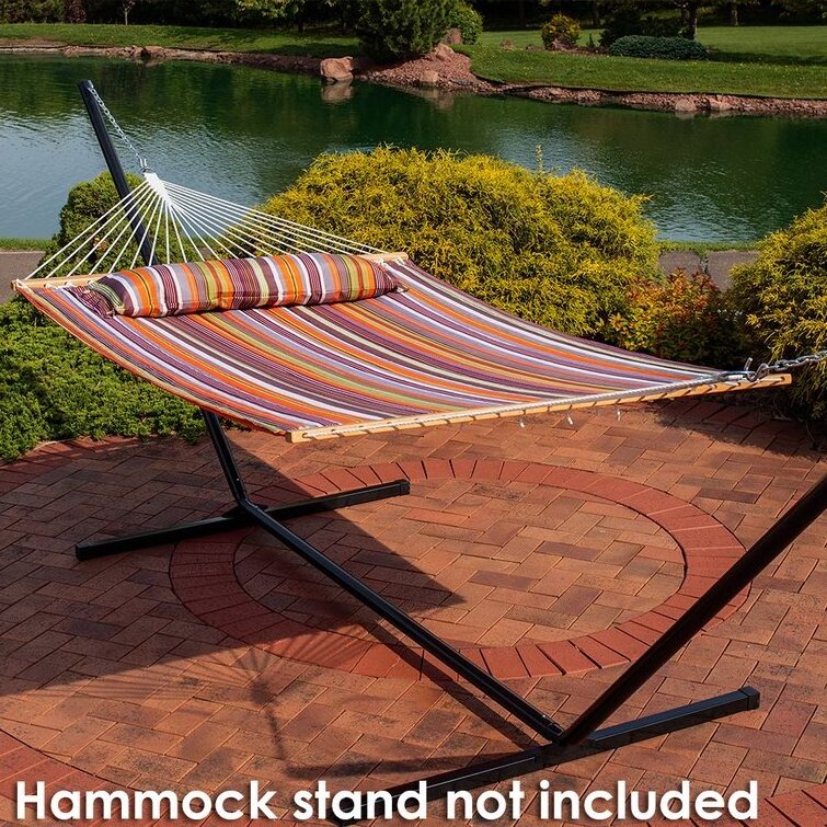 Hot Sale Comfortable Garden Hammock  2 Person Hammock Bed Custom Logo Outdoor Camping Hammock