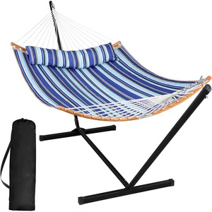 Luxury Portable Adjustable Collapsible Reclining Hammock Chair Folding Outdoor Swinging Camping Rocking Chairs With Stand