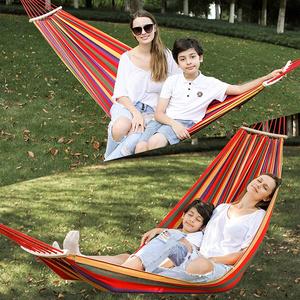 New Design Camping Double Hammock 250kg Outdoor Portable Travel Hammock Garden Canvas Hanging Hammock