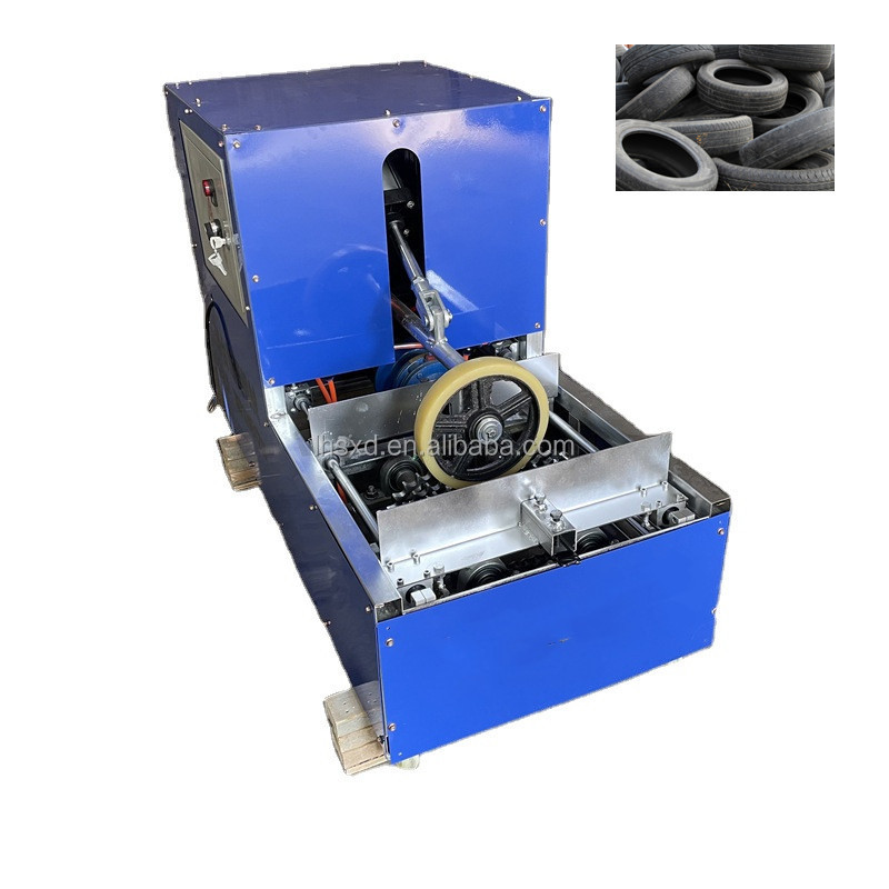 Double blade tire sidewall cutting machine Small tire cutting machine Scrap tire ring cutting machine