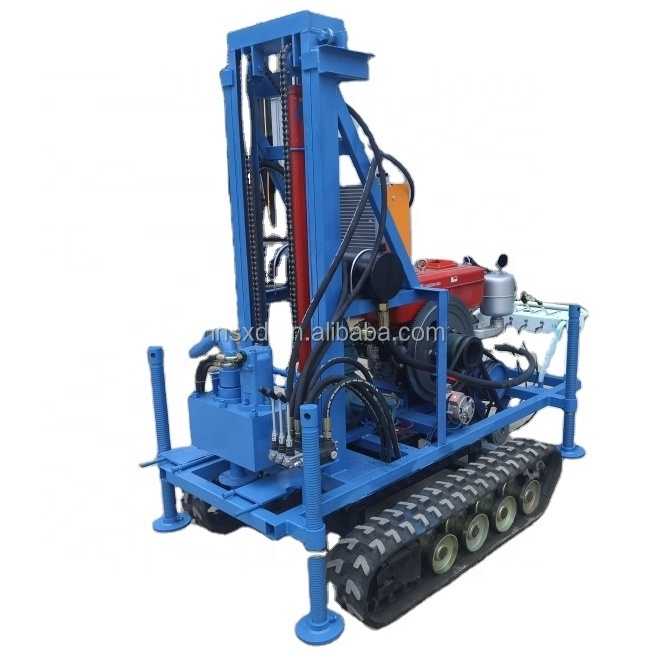 25HP 100m Crawler drilling rig for farm /28HP 120m water well drilling  machine