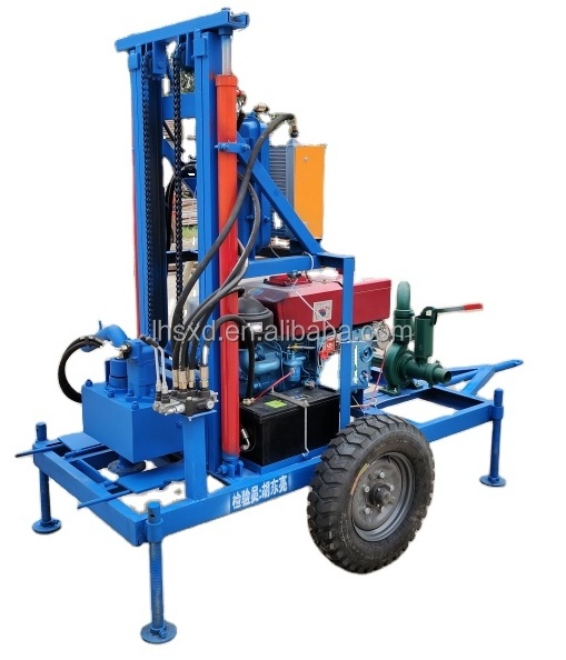 More powerful 100meters 150meters borehole Water Well Drilling Machine washing machine portable drilling rig for water well