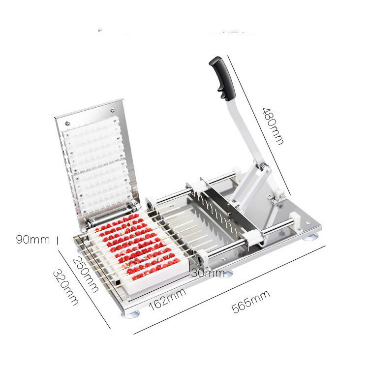 kebab making machine Lamb meat skewer wearing machine souvlaki skewer machine