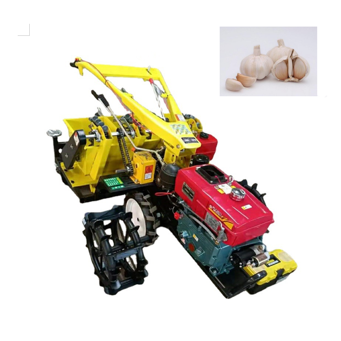 Farm Use Diesel Tractor And Automatic Garlic Planter /Gasoline Engine Garlic Seed Drill Machine For Walking Tractor