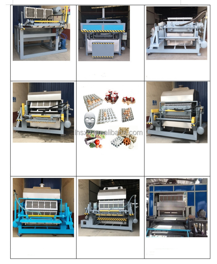 Fully automatic egg tray making machine paper tray forming machine  paper pulp egg tray egg carton molding machine