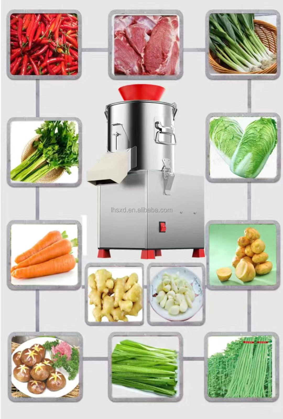 Commercial household chopping meat and vegetable filling grinder/Fresh meat  onion  vegetable  fruit and vegetable shredder