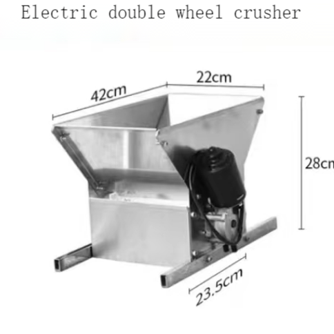 Manual Electric grape crusher 304 stainless steel blueberry and mulberry crusher brewing equipment