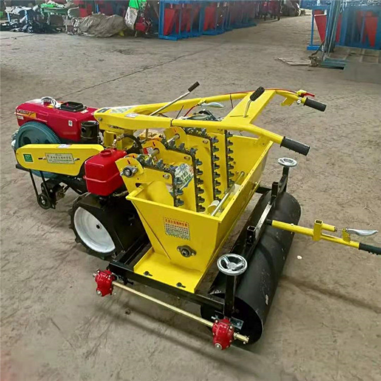 Farm Use Diesel Tractor And Automatic Garlic Planter /Gasoline Engine Garlic Seed Drill Machine For Walking Tractor