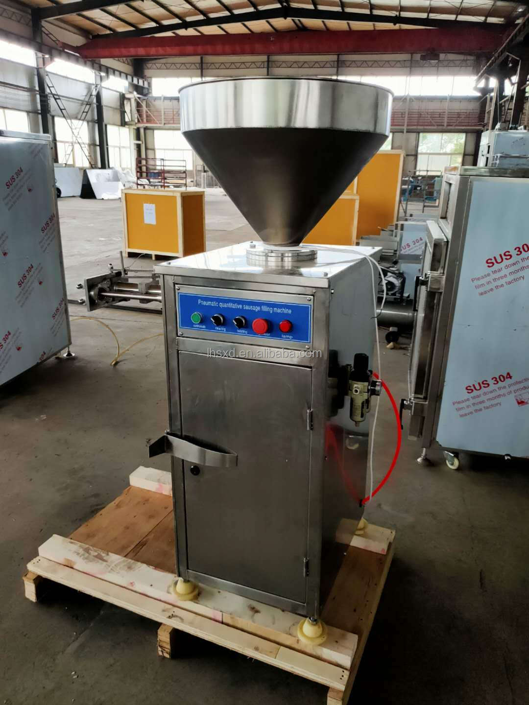 Sausage Filler Tying Machine / Sausage Stuffer And Twister /Industrial Automatic Sausage Making Machine