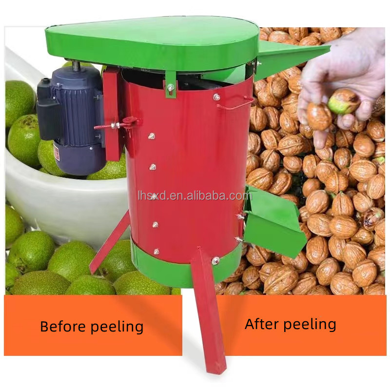 Pecan Sheller /Green walnut peeling machine/ Fresh walnut peeling equipment