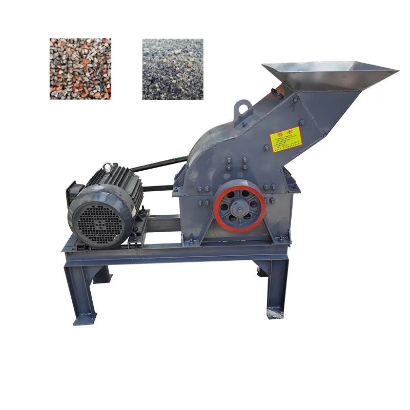 Hammer Crusher Concrete Block Cobblestone Sand Making Machine Small Household Construction Waste Bricks Tile Crusher