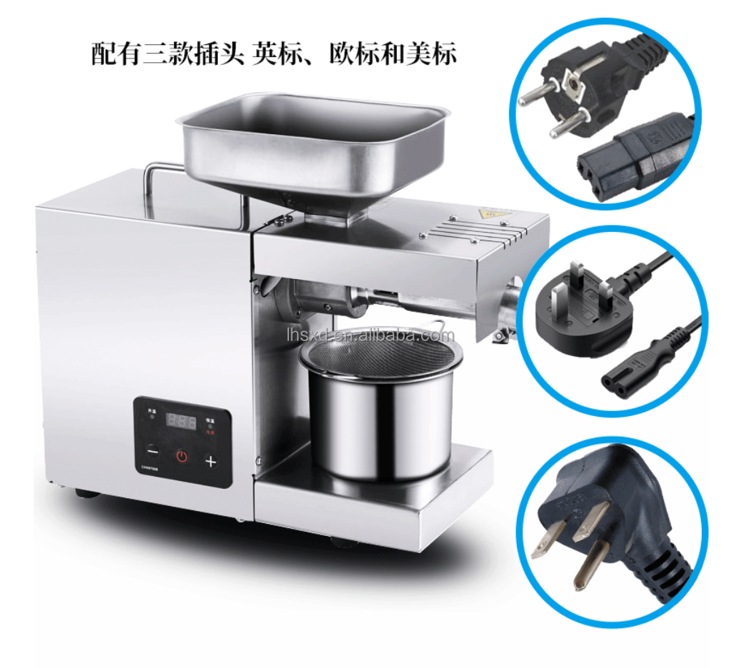 Home Automatic Peanut/Soybean Peanut /rapeseed/corn/linseed Oil Presser Machine /Small Oil Extracting Machine