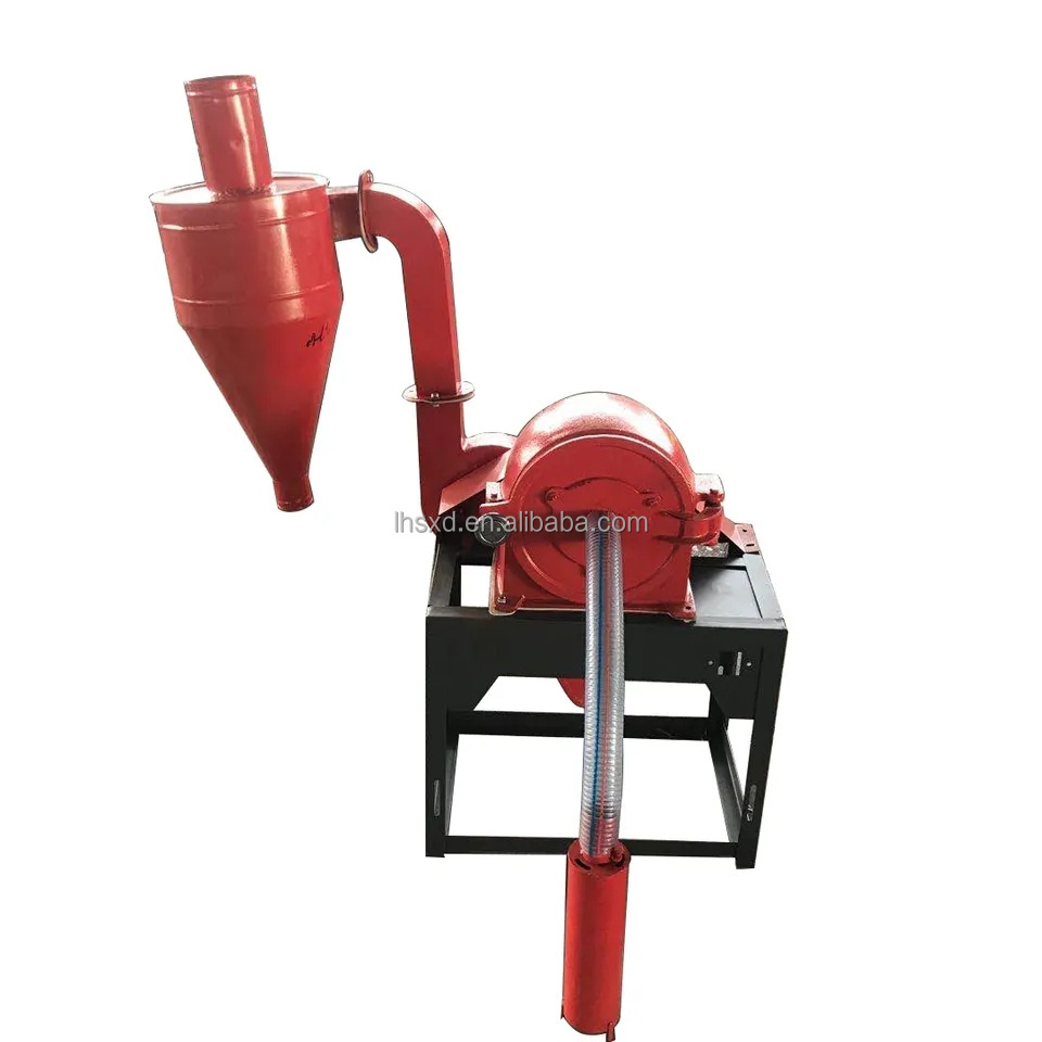 Pig Animal Feed Crusher Machine grinder peeler grain mill grinder Hammer Mill Corn Rice Husk Maize Corn Grinding Grain Grinder