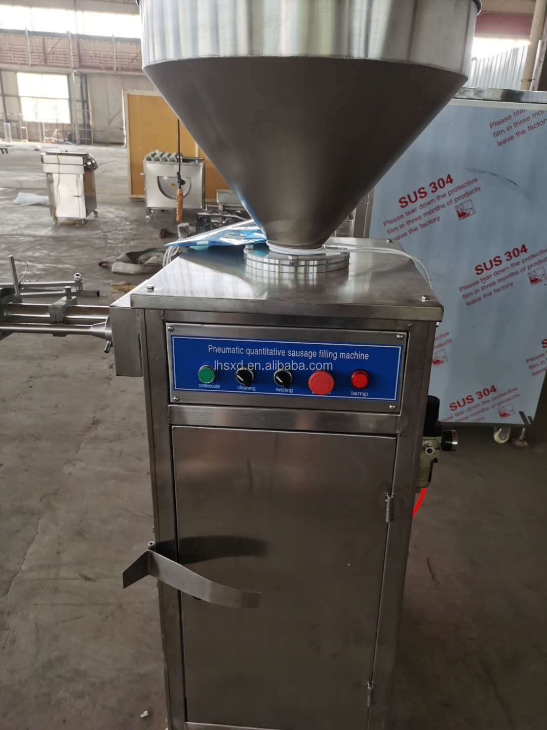 Sausage Filler Tying Machine / Sausage Stuffer And Twister /Industrial Automatic Sausage Making Machine