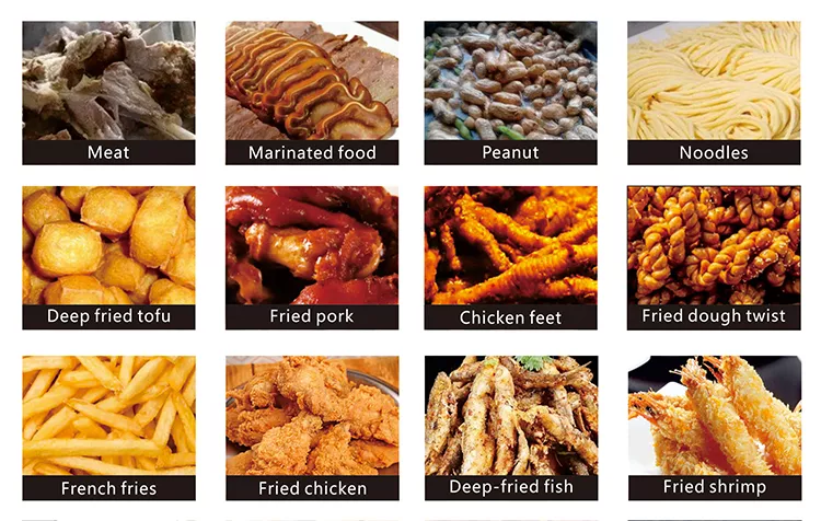 Commercial gas electric fryer stainless steel automatic fryer fried peanut rice fish fried chicken potato chips fryer