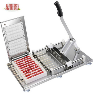 Wholesale manual mutton kebab machine hand BBQ bamboo meat skewer machine beef satay string making machine