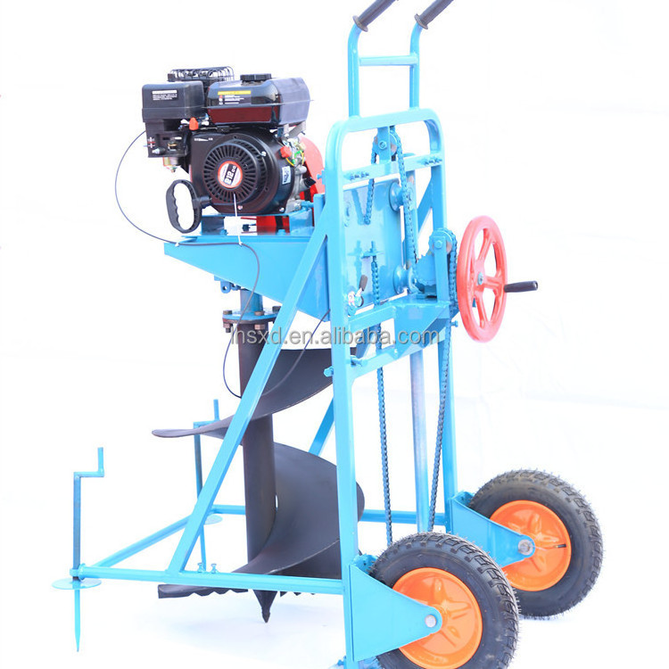 Hole Digger/Tree Planting Digging Machines/Movable Small Manual Tree Planting Earth Driller