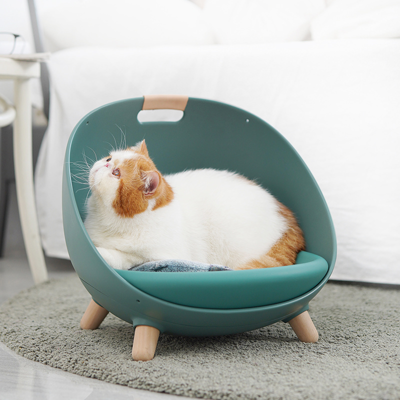 Luxury Pet Cat Round Bed House Small Dogs Cat Nest Warm Kennel Kittens Sofa Beds Window Indoor Home Mats Cat Hammock Basket