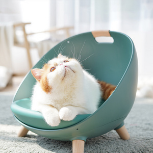 Luxury Pet Cat Round Bed House Small Dogs Cat Nest Warm Kennel Kittens Sofa Beds Window Indoor Home Mats Cat Hammock Basket