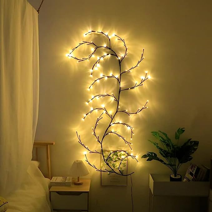 Lighted Willow Branch For Home Decor 144 LEDs Tree Light Warm White Plug In Christmas Decoration Lights Artificial Plant